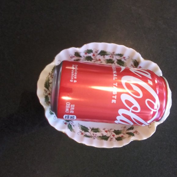 Made in Japan Porcelain Ware Bon Bon Candy trinket dish Holly Christmas - Picture 6 of 15